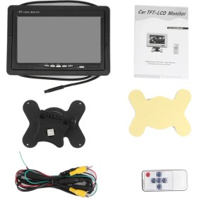 Resim Creatorally 7in Araba Monitör Yüksek Çözünürlüklü Ters Dikiz Ekran 12-24 V Oto Aksesuar (Yurt Dışından) 