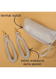 Resim M&y Kitty Deri Anne Bebek Bakım Sırt Çantası 7271 Gri Gri 