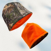 Resim Bu Sıcak Polar Kışlık Şapka, Her İki Tarafından Giyilebilir. 