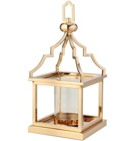 Resim Vitale Eskitme Çatılı Küçük Fener 20 20 45 Cm Ak.jd0119 