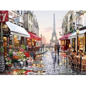 Resim wombhobby Paris Sayılarla Boyama Seti 60x75 Cm (tuvale Gerili) 