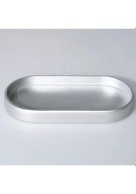 Resim By Selim Lydia Gümüş 5 Parça Polyester Banyo Seti Gümüş 