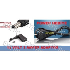 Resim Bilgisayar Mönitör Güç Adaptörü 12v 3 Amper 