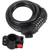 Resim Motosiklet Bisiklet 5 Haneli Şifreli Halat Kilit 15x1200 Kendinden Kıvrılan Model 1 Set 