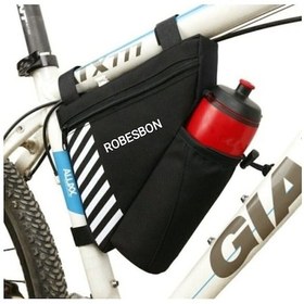 Resim Bisiklet Kadro Arası Matara Hazneli Su Geçirmez Üçgen Çanta 