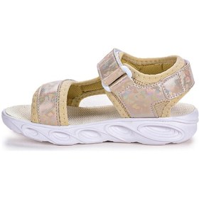 Resim Kiko Kids 133 Hologram Işıklı Günlük Kız Çocuk Cırtlı Sandalet Ay Çok Renkli 