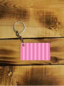 Resim Panorama Ajans Victoria Secret Desen Pink Pembe Şerit Ince Metal Anahtarlık 