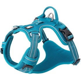 Resim Alüminyum D-Halkalı, Ergonomik, Mavi Göğüs Tasması - M 