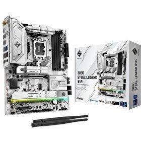 Resim Asrock Z890 Steel Legend WiFi DDR5 9066 MHz OC M.2 HDMI/USB-C PCIe 5.0 1851P ATX Anakart 