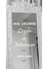 Resim Kişiye Özel Doğum Günü Düğün Nikah Nişan Seremoni Söz Kına Davet Sticker Yazı Beyaz Renk Beyaz 