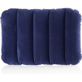 Resim Büyük Şişme Kamp Seyahat Yastığı Lacivert 