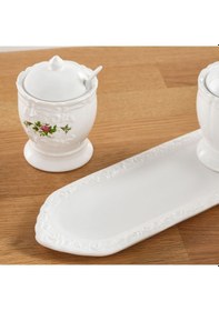 Resim Karaca Antik 3'lü Kaşıklı Ve Tepsili Baharat Takımı 200 Ml Beyaz 