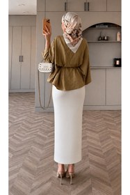 Resim CNG MODA Büyük Beden Kalem Etek 
