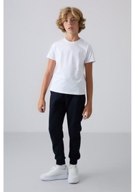 Resim Tommylife Standart Fit Basic 2li Paket Lacivert-bej Erkek Çocuk Eşofman Alt - 11224 Lacivert - Beyaz 
