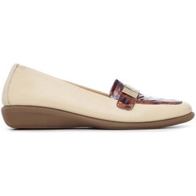 Resim Relax Anatomic Kadın Hakiki Deri Bordo Comfort Ayakkabı 611 E2252 Bn Ayk Y19 Noce/vernıce Leopar Bej - Leopar 