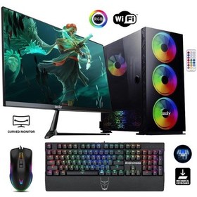 Resim Izoly ST998823 i3-10100F 8 GB 256 GB M.2 NVMe RTX3060 12 GB 24" Free Dos Masaüstü Oyuncu Bilgisayarı 