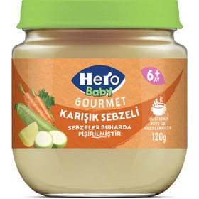 Resim HERO Baby Gourmet Karışık Sebzeli Kavanoz Maması 120g 