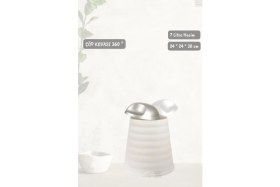 Resim Jet's Home Çöp Kovası Bas-Çek Kapaklı Çöp Kutusu Banyo Çöp Kovası Beyaz 7 Litre 