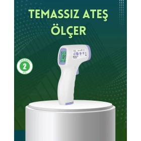 Resim Kızılötesi Temassız Ateş Ölçer LCD Ekranlı Hassas Termometre 