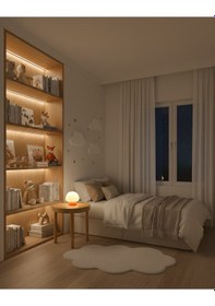 Resim Elana Design Mumi Mantar Abajur - Abajur Ve Gece Lambası Turuncu 