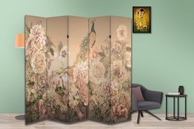 Resim Doğa Tasarımlı Özel Tasarım Paravan Room Divider 180 x 200 cm 