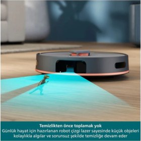 Resim Philips Philips Homerun 5000 Serisi XU5100/10 Siyah Çöp Istasyonlu Akıllı Robot Süpürge 