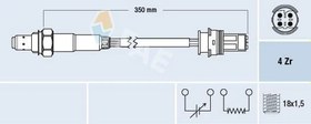 Resim Bmw E46 Kasa 318i M43 Motor Oksijen Lambda Sensörü Katalizör Öncesi 1 Numara Fae Marka 77243 