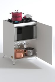 Resim Kenzlife Ocak Dolabı Hoşseda Byz 85*60*56 Hazır Mutfak Klasik Set Üstü Ocak Için 