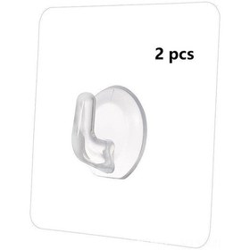 Resim Monyee 6x6cm Yüksek Dayanıklı Şeffaf Izsiz Plastik Hook, Delme Yok Duvar Koruyucu, 2 Adet, Çok Fonksiyonlu Düzenleyici 