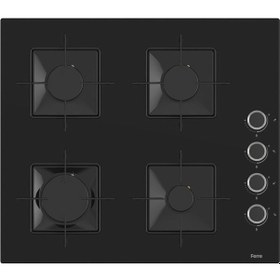 Resim Ferre Flowart QBL63CS - SS205 - D077 Dijital Turbo Ankastre Set Siyah 