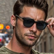 Resim Vintage Tarzı Gözlükler Unisex - Dekoratif AC Mercek ile Dayanıklı PC Çerçevesi, Tırmanma ve Olta Balığı için İdeal - 1 Adet Moda Gözlük Kapsar 