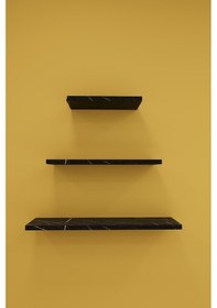 Resim Asra Trend Modern 3'lü Uçan Raf Çok Amaçlı Duvar Rafı Organizer %100 Mdf Kitaplık Mutfak Banyo Rafı Drf05 Royal 