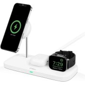 Resim Ttec Aircharger Trio Up Magsafe Uyumlu 3ü 1 Arada iPhone + Apple Watch + Airpods Kablosuz Hızlı Şarj 