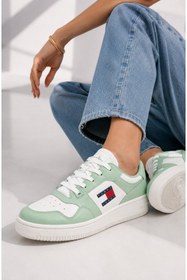 Resim Tommy Hilfiger tjw basket deri snakers 