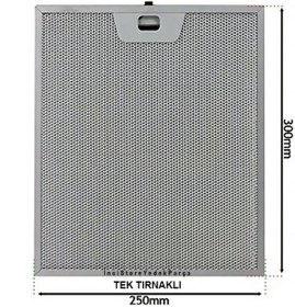 Resim Class DVG6D660 Aspiratör Davlumbaz İçin Alüminyum Filtresi 250×300 mm 