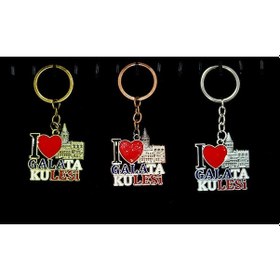 Resim Larimar Metal Galata Kulesi Anahtarlık I Love Galata Kulesi - 9020266004216lmr 