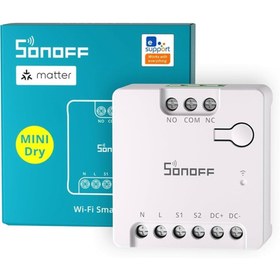 Resim Sonoff MINI-D Matter WiFi Akıllı Anahtar Kuru Kontak Rölesi 