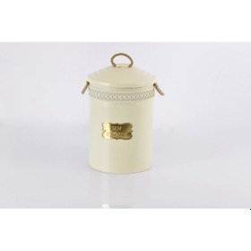 Resim Metal 5 Litre Un Bakliyat Kovası Krem Çok Renkli 