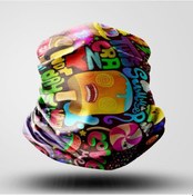 Resim Sugar Motorcu Bandana Maske Outdoor Boyunluk Unisex Siyah 