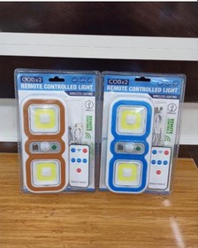 Resim ÇİFTLİ KUMANDALI SENSÖRLÜ ŞARJLI IŞILDAK APLİK 