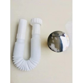 Resim Ekol Körüklü Bas Stoplu Lavabo Sifonu 