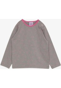 Resim Breeze Kız Bebek Pijama Takımı Güllü Puantiye Desenli 9 Ay-3 Yaş, Vizon-vizon Vizon 