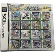 Resim Oyun Konsollarının Çoğu D / 2ds / 3ds Konsolu İçin Uygun 482 Klasik Nostaljik Oyun İçeren 482 In 1 Oyun Kartı 