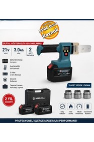 Resim MUR-CEL Murcell 21V 3.0 Ah Çift Bataryalı 15 Pilli Plastik Pprc Pvc Boru Kaynak Makinesi 