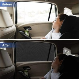 Resim Ankaflex 2 Adet Oto Yan Cam Perdesi Araba Arka Güneşlik Araç Anne Bebek Çocuk Perde 