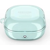 Resim Microsonic Samsung Galaxy Buds Live Kılıf Askı Aparatlı Tranparan Silikon Mavi 