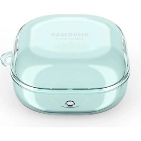 Resim Microsonic Samsung Galaxy Buds Live Kılıf Askı Aparatlı Tranparan Silikon Mavi 