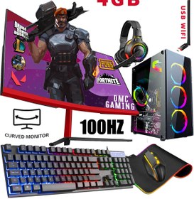 Resim DMC N35x Ryzen 5 5500,32GB RAM,500GB HDD,256GB SSD,4GB RX550,24"Windows 11 Oyuncu Masaüstü Bilgisayar 