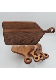 Resim Sunum ve Kesim Tahtası Ceviz Ağacı Steak 41X19 CM Kişiye Özel Tas 