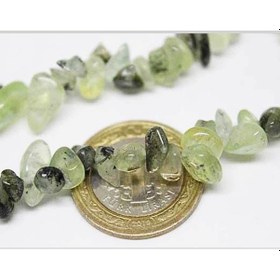 Resim Prehnit Prinayt Kırık Doğal Taş Dizisi 